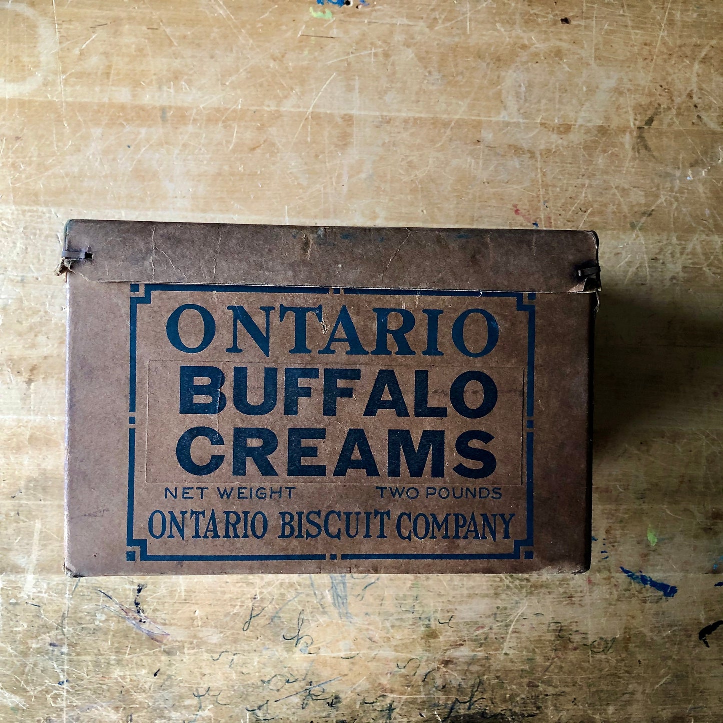 Vintage Ontario Biscuit Advertising Box (c.1900s)