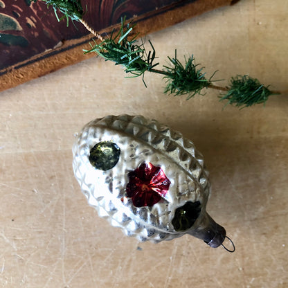 Antique Mercury Glass Pine Cone Ornaments (c.1920s)