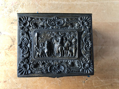 Repousse Cigarette Box by Jennings Brothers (c.1900s)