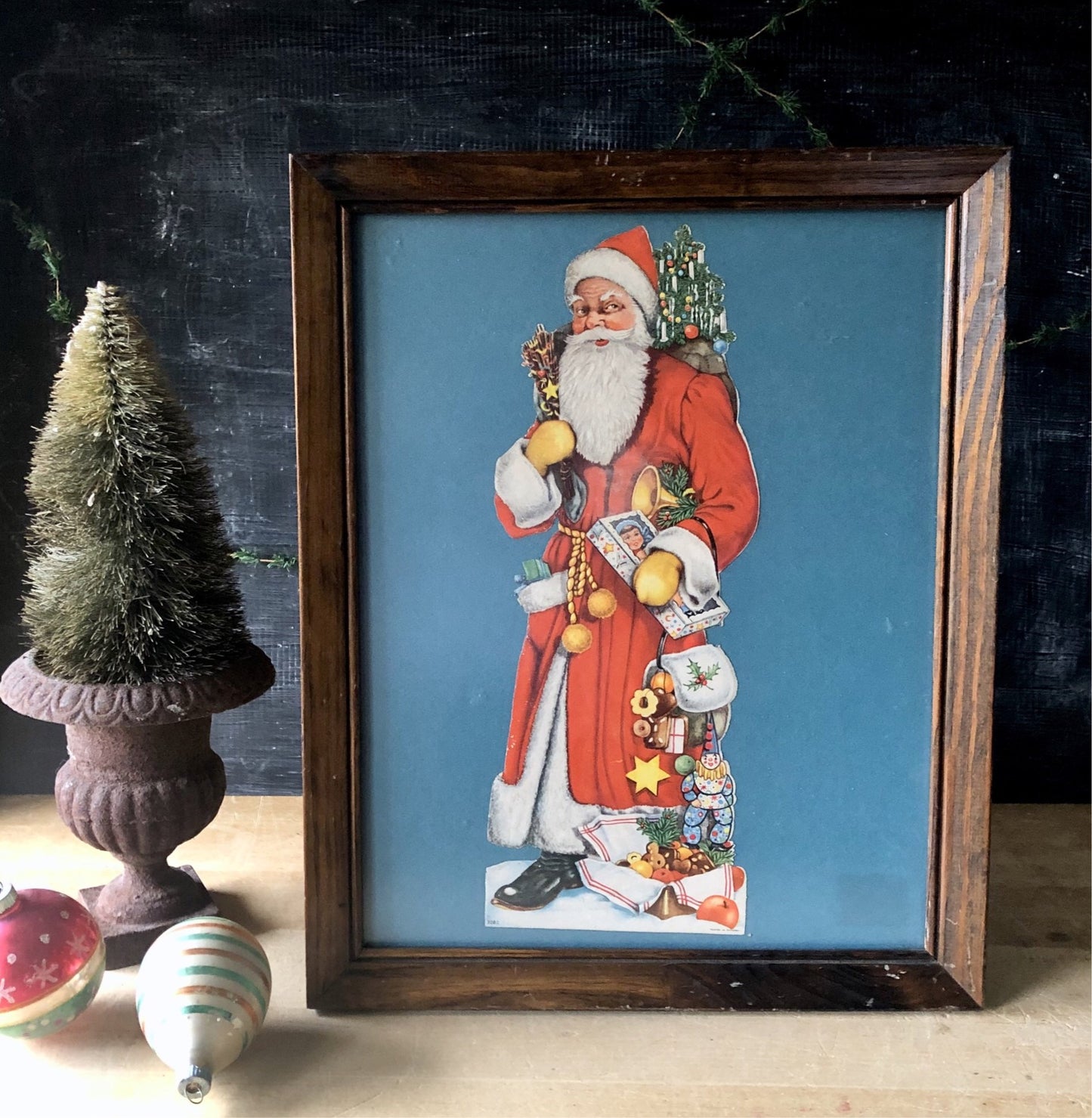 Vintage Old World Santa Lithograph (c.1900s)