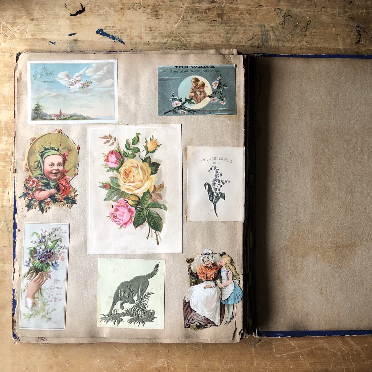 Victorian Scrapbook with Assorted Ephemera (c.1800s)