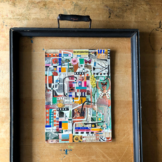 Original Collage From Vintage Books, 'Play With Me'