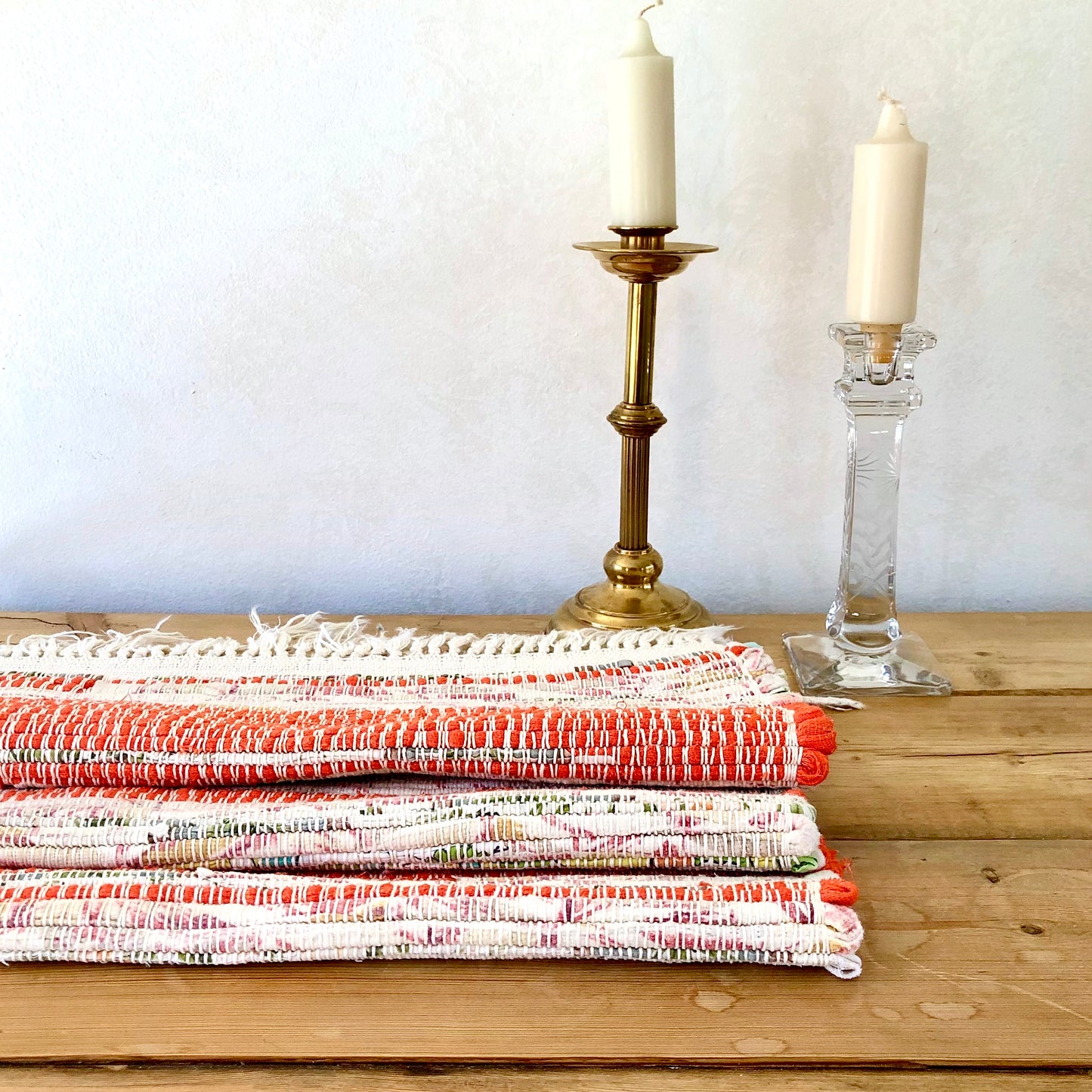 Farmhouse Kitchen Striped Rag Rug