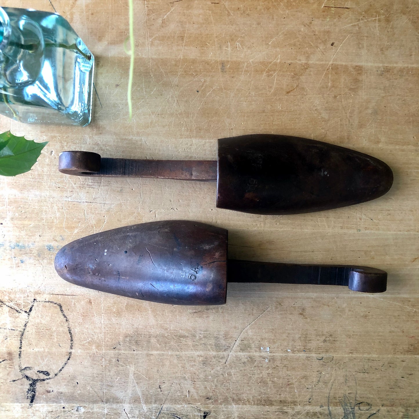 Vintage Industrial Wooden Shoe Forms Set