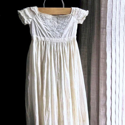 Baby Christening Gown with Historical Letters (c.1800s)