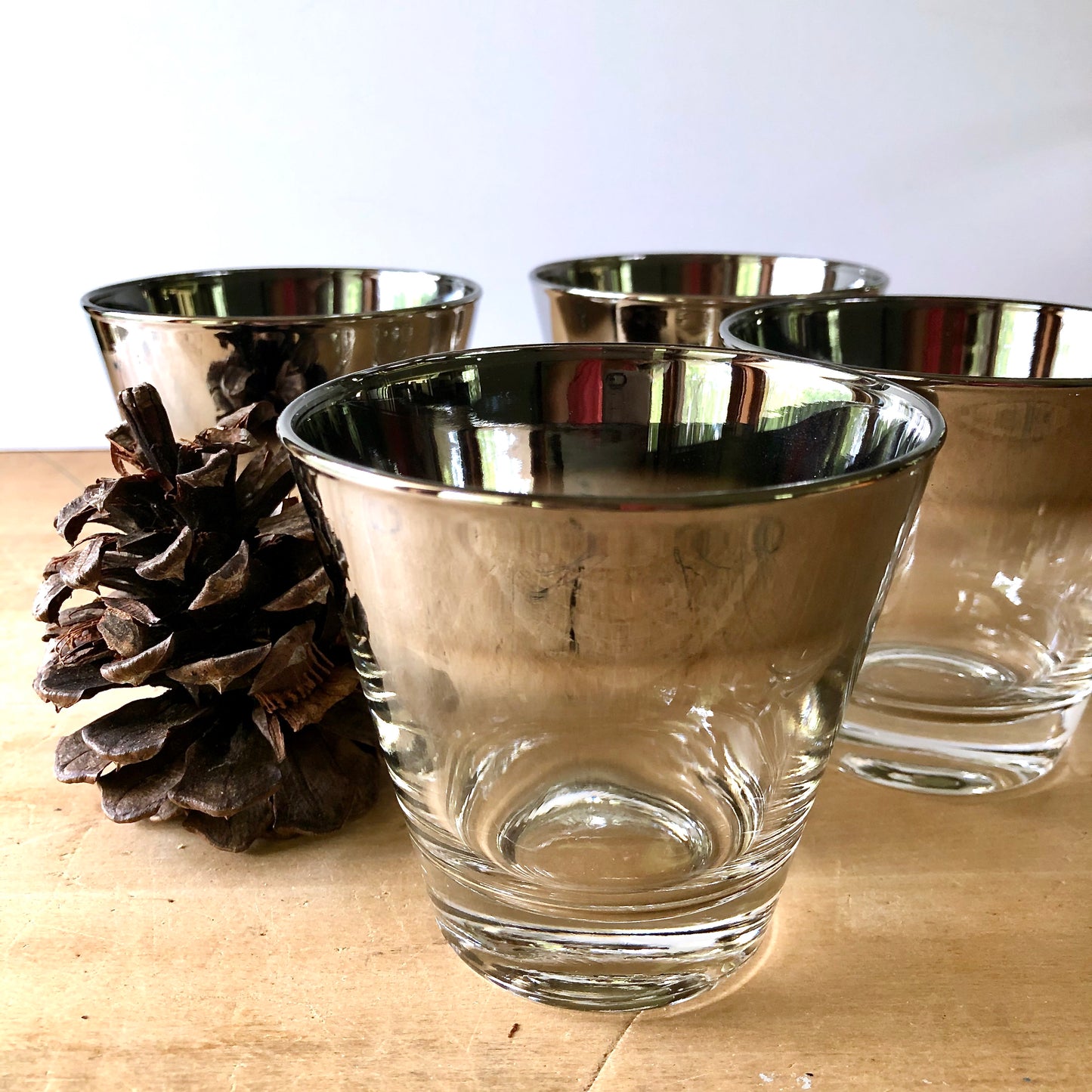 Mid Century Silver Fade Bar Ware (c.1960s)