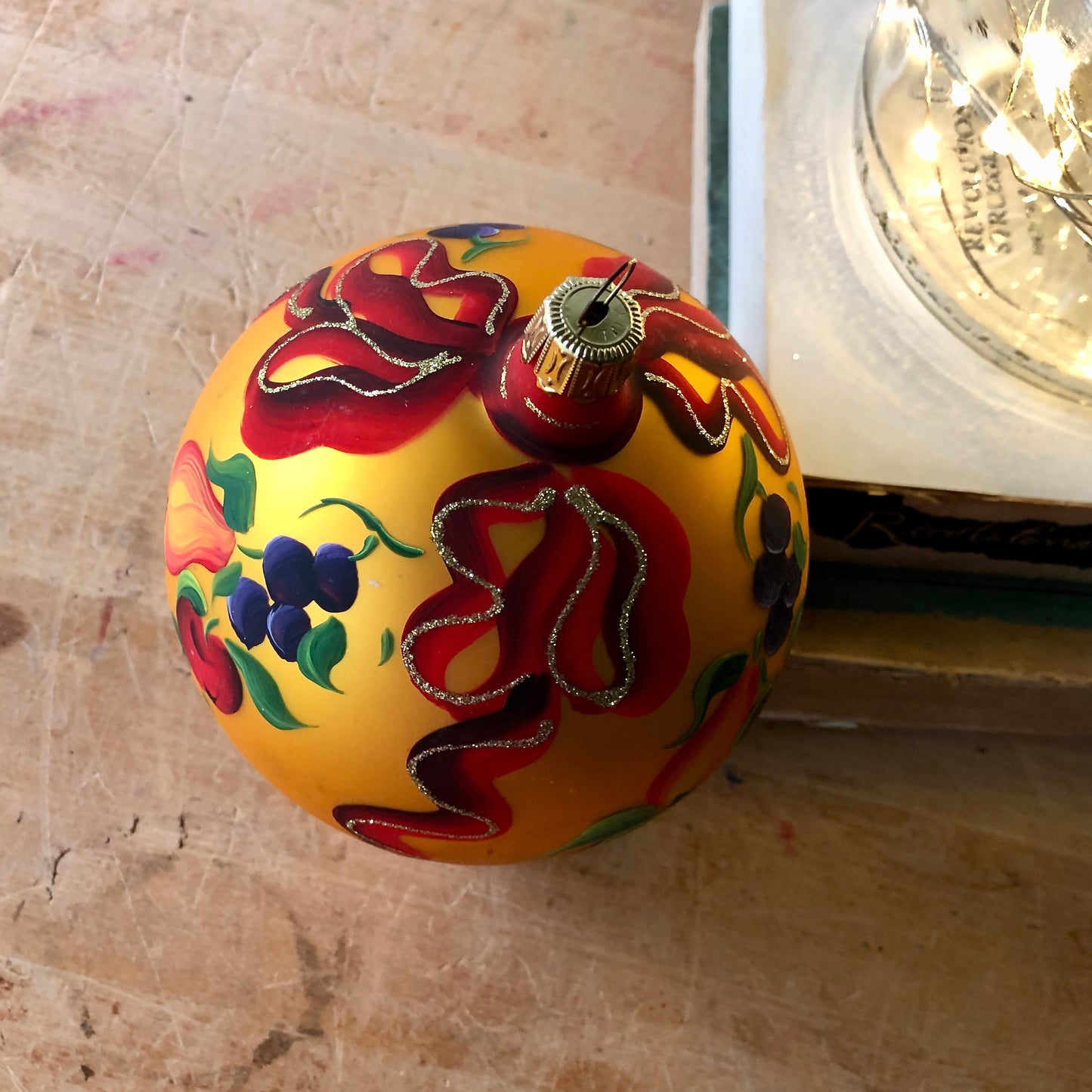 Hand Painted Italian Holiday Ornament (c.1980s)