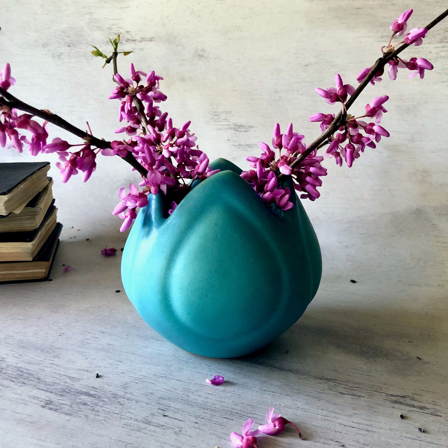 Van Briggle Pottery Turquoise Tulip Vase (c.1950s)