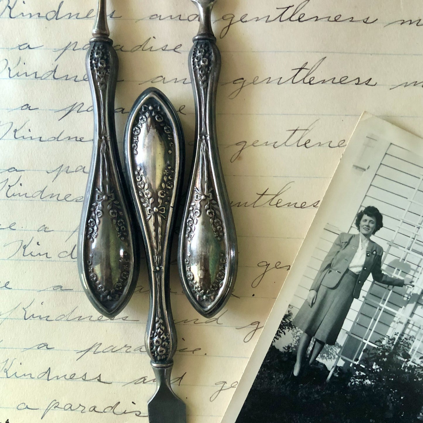 Victorian 3-Piece Sterling Silver Manicure Set (c.1900s)