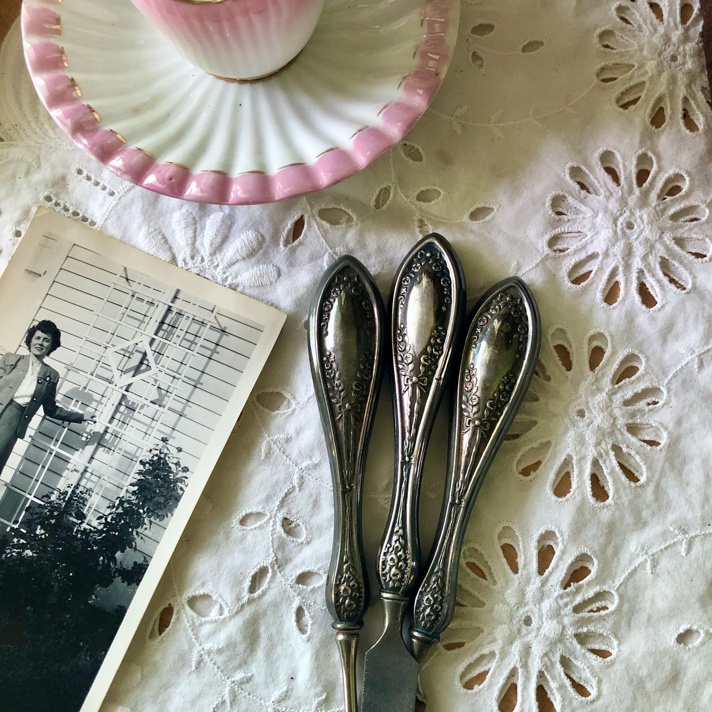 Victorian 3-Piece Sterling Silver Manicure Set (c.1900s)