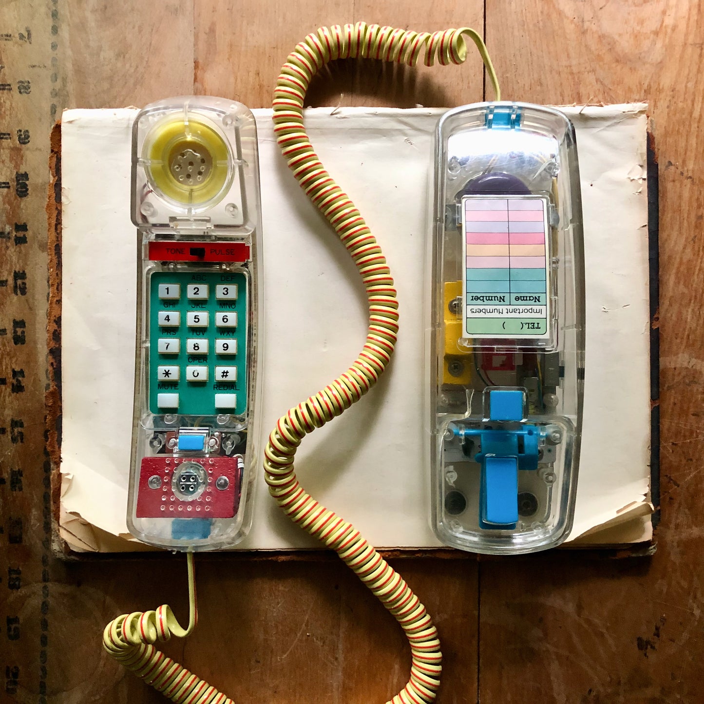 Retro Clear Touchtone Telephone (c.1980s)