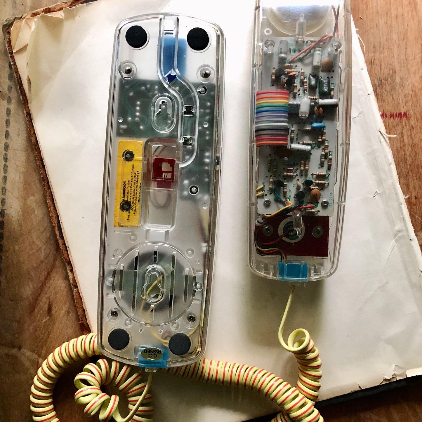 Retro Clear Touchtone Telephone (c.1980s)