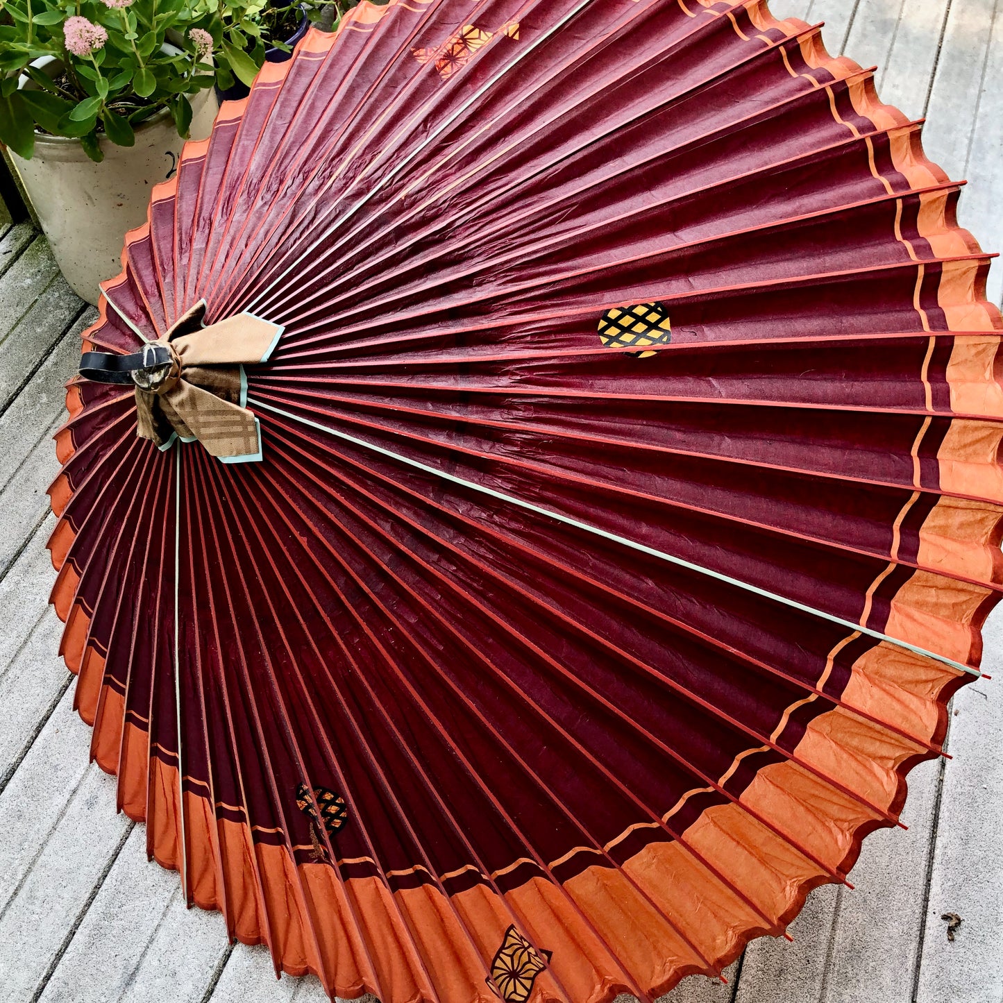 Vintage Japanese Wagasa Paper Umbrella (1960s)