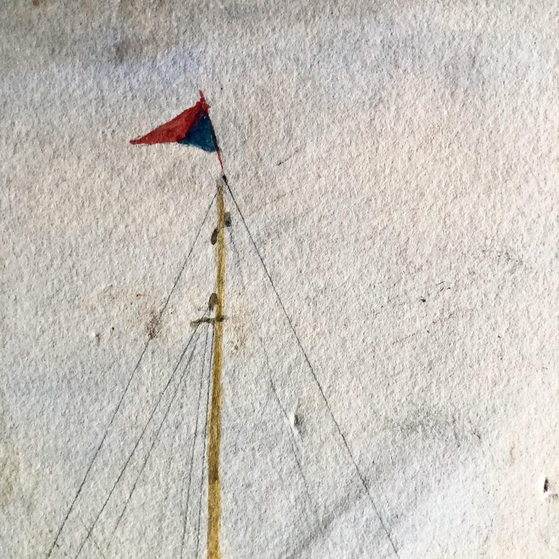 Antique Nautical Sailboat Painting (c.1905)