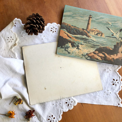 Vintage Paint By Numbers Seascapes, Set of 2 (c.1960s)