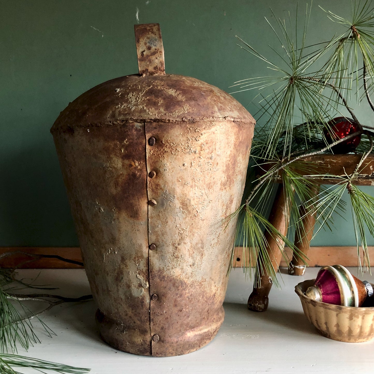 Large Primitive Antique Farmhouse Bell