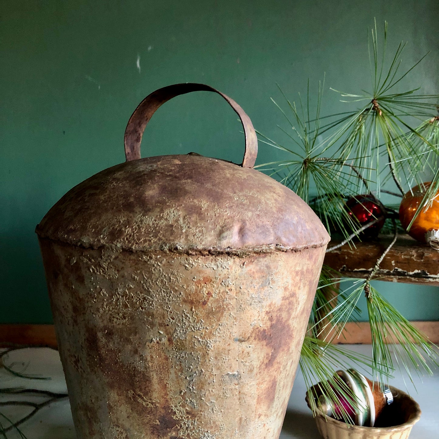 Large Primitive Antique Farmhouse Bell