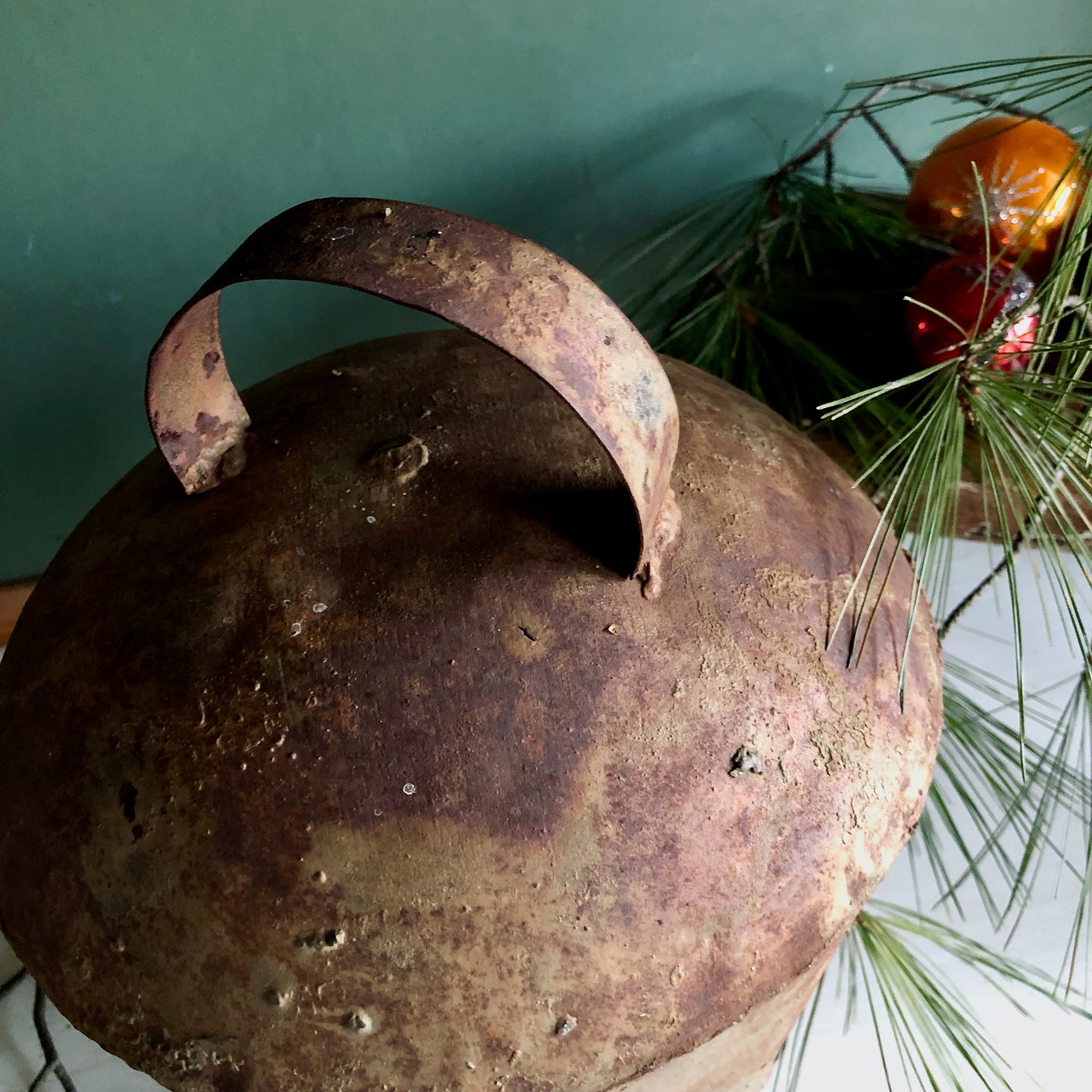 Large Primitive Antique Farmhouse Bell