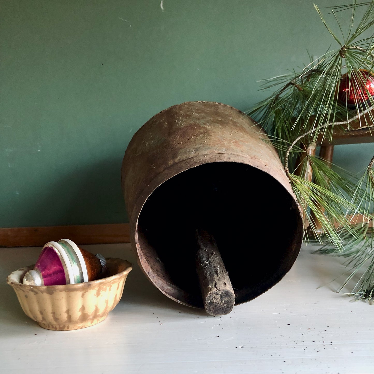 Large Primitive Antique Farmhouse Bell