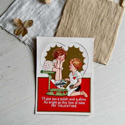 Assorted Vintage Valentine Cards, Set of 6