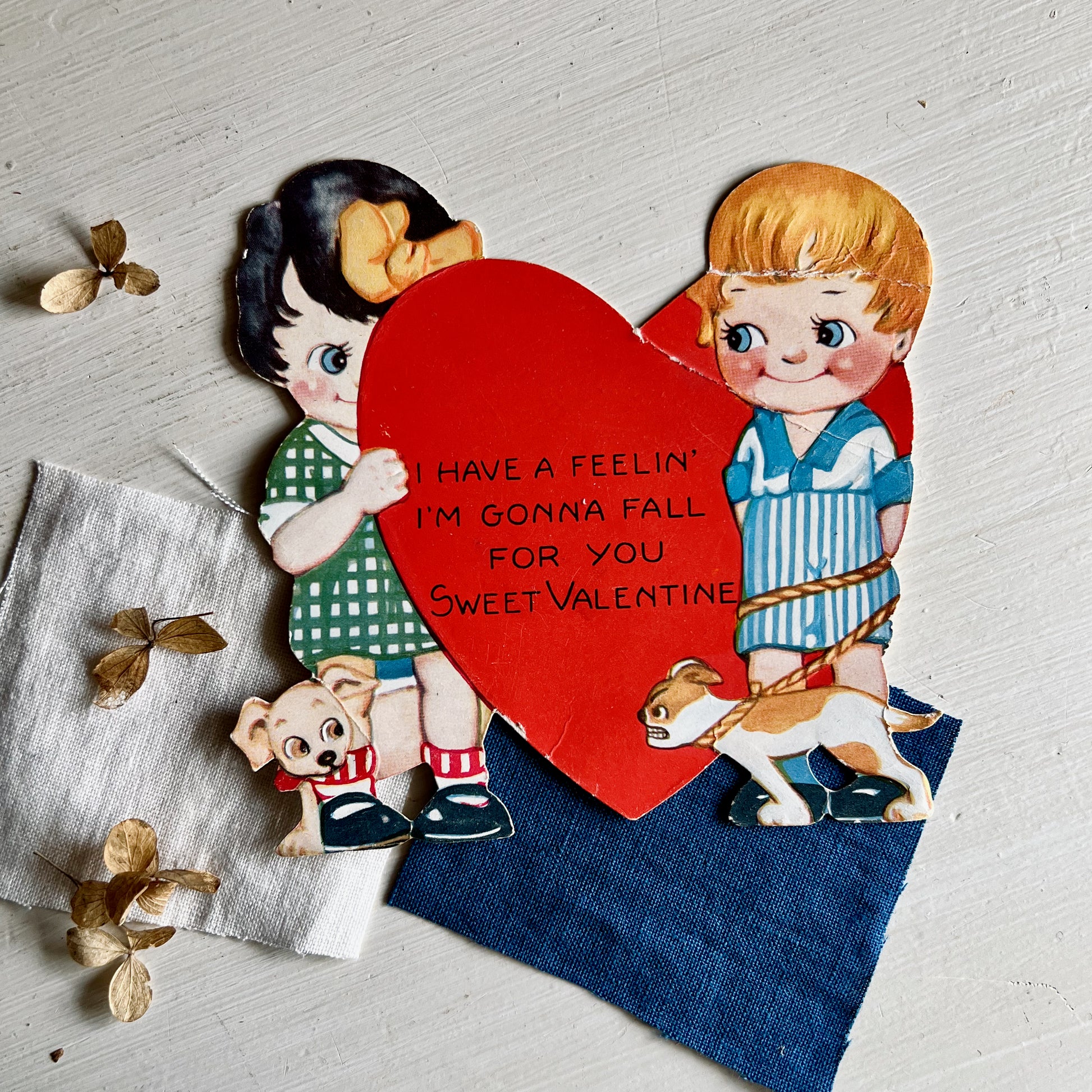 Vintage Valentine Card Collection, Set of 6