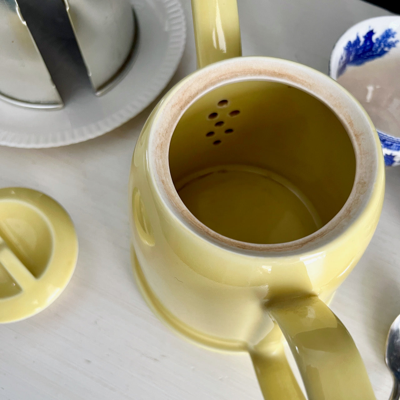 Vintage Hall Yellow Teapot with Warming Cozy (c.1950s)