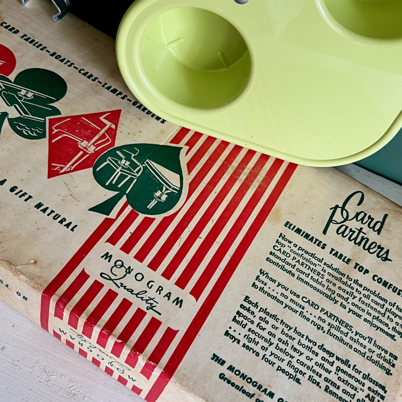 Card Partners Vintage Clip On Card Table Drink Holder (c.1960s) – Rush  Creek Vintage