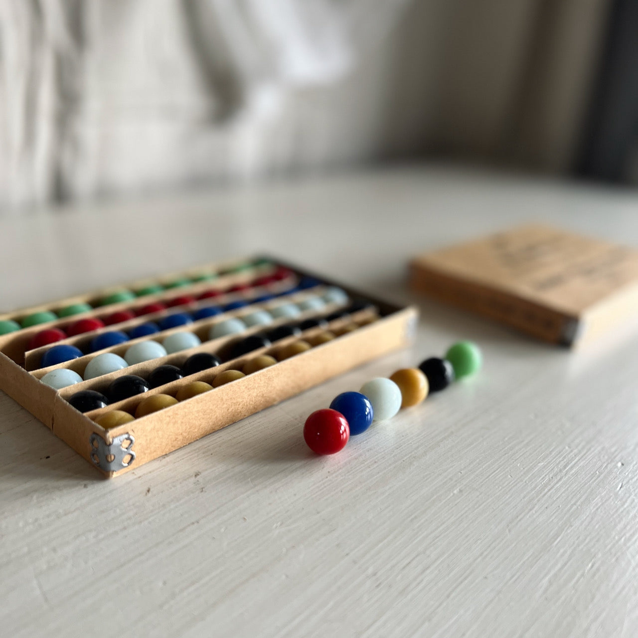 Wooden Bead Box 