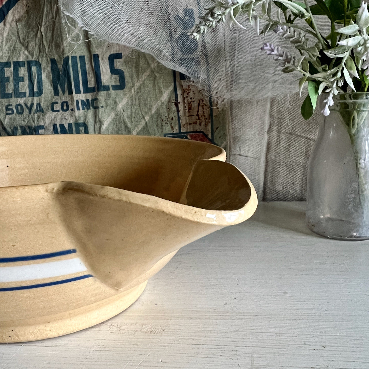 Vintage East Knoll Yellow Ware Batter Bowl (c.1980s)