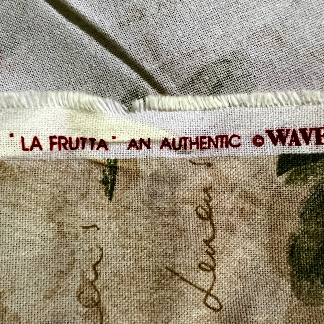 Retired Waverly Screen Print Upholstery Fabric, La Frutta