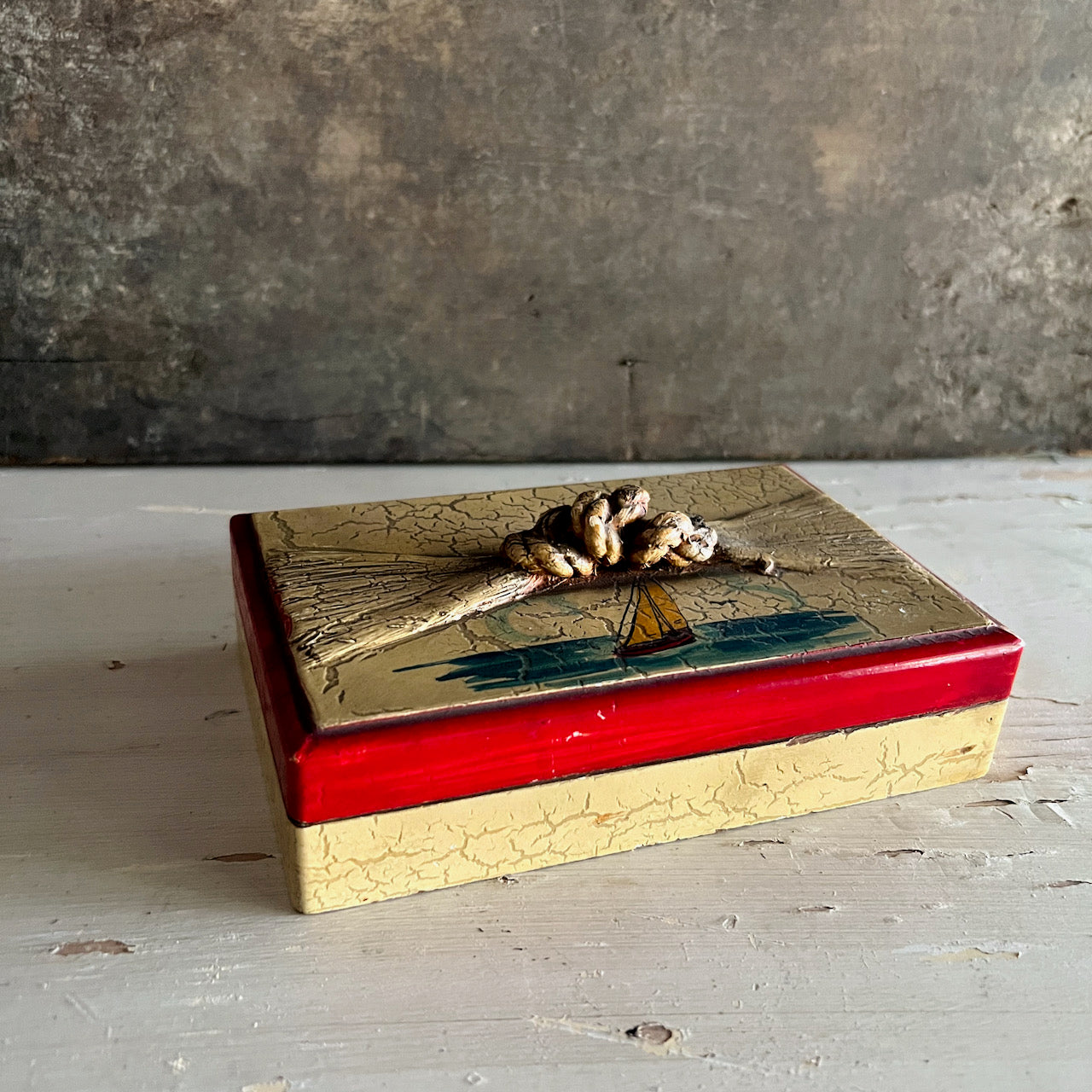 California Rancho Craft Wooden Box (c.1930s)