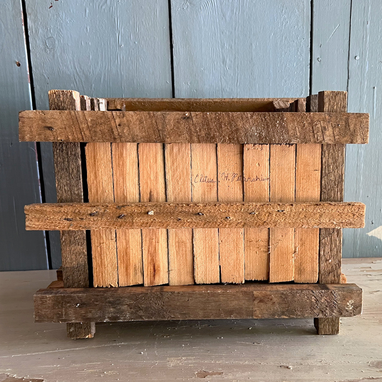 Rustic Handbuilt Amish Toy Log Cabin