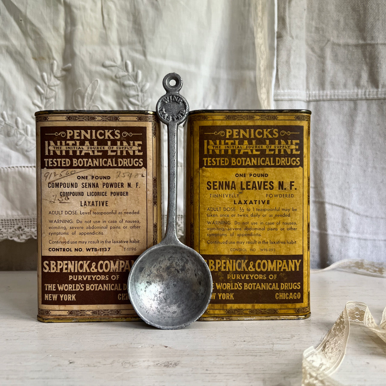 Penick's Antique Botanical Drugs Tin Collection (c.1930s)