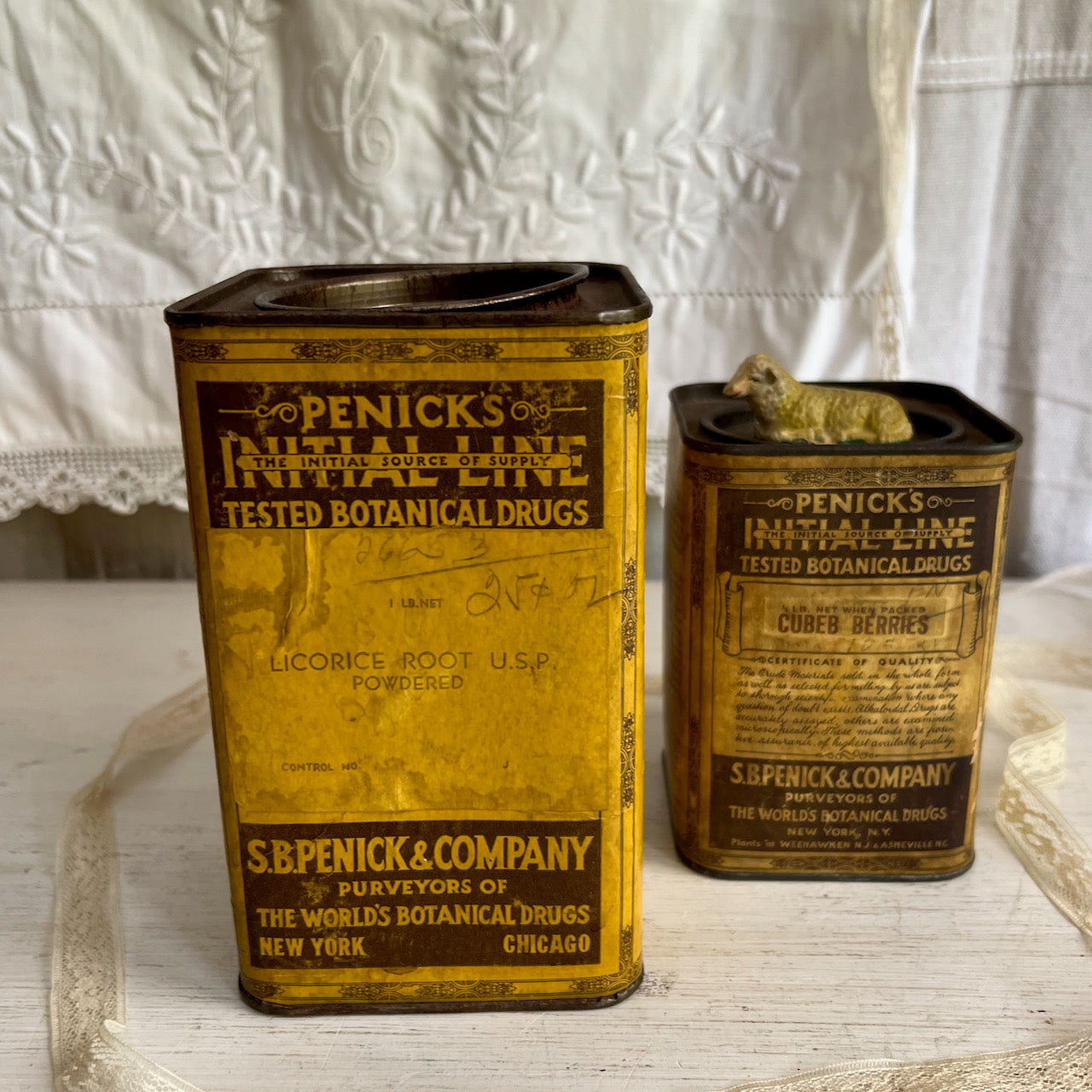 Penick's Antique Botanical Drugs Tin Collection (c.1930s)