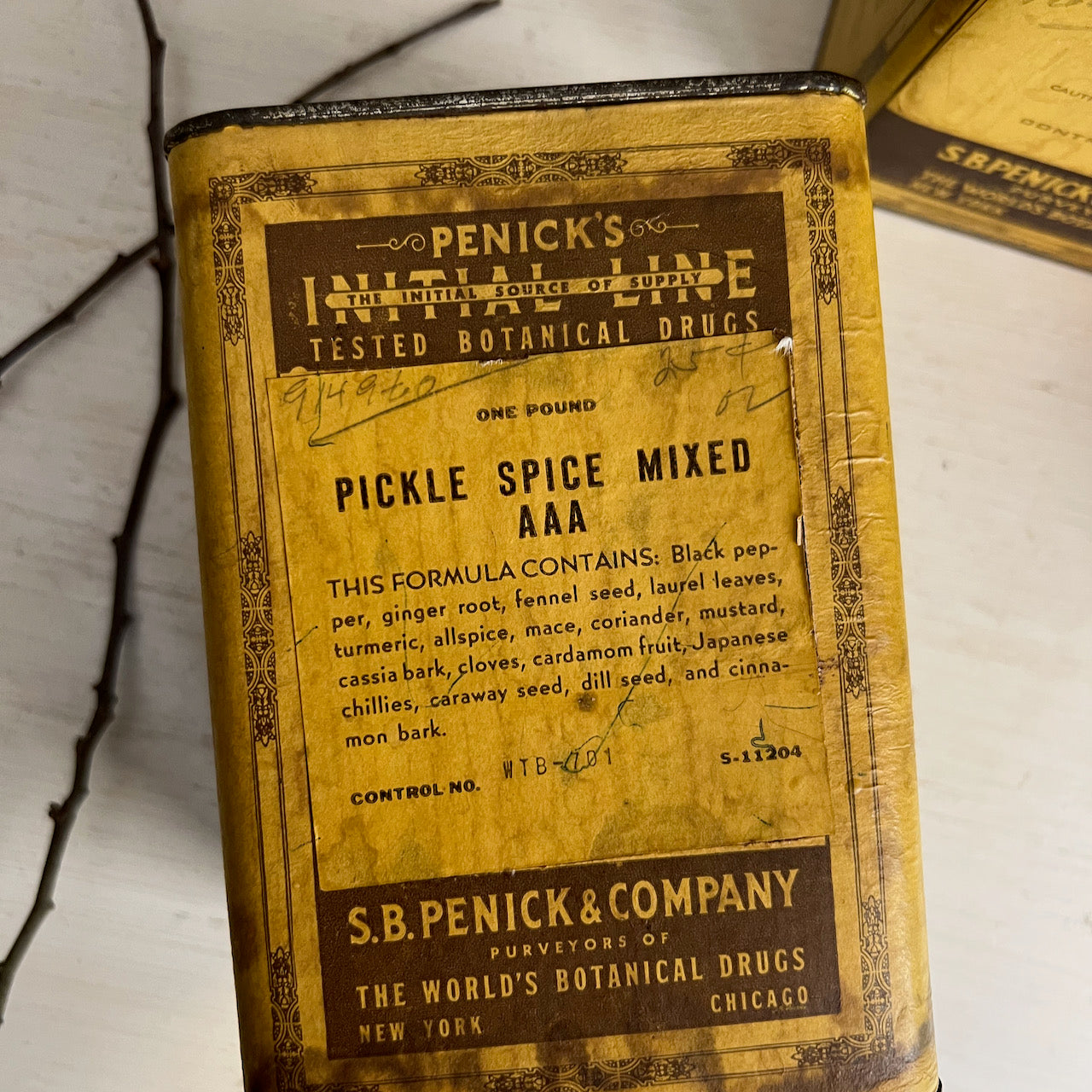 Penick's Antique Botanical Drugs Tin Collection (c.1930s)