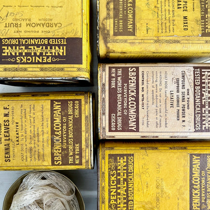 Penick's Antique Botanical Drugs Tin Collection (c.1930s)