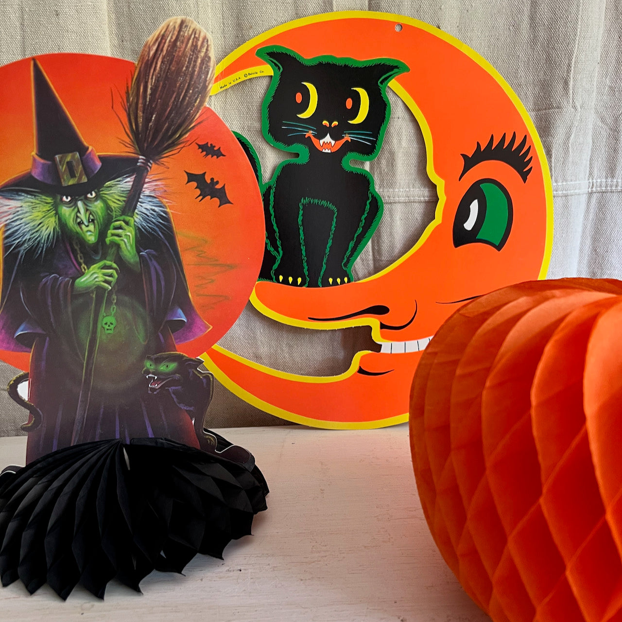 Vintage Halloween Party Decor Bundle, 15 Piece Set (c.1980s)