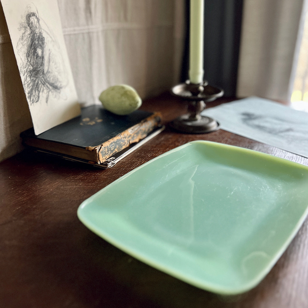 Fire King Jadeite Rectangular Platter (c.1950s)