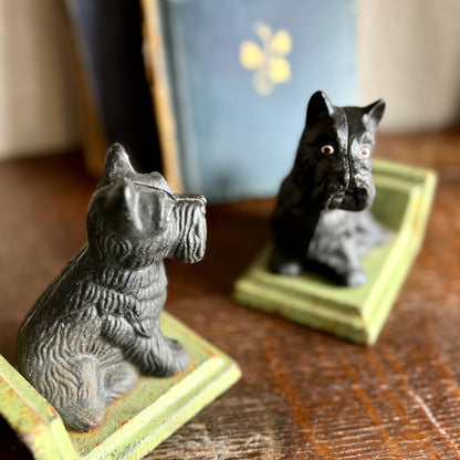 Cast Iron Scotty Dog Bookends (c.1960s)