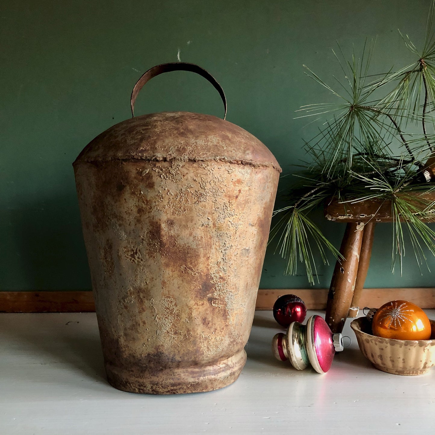 Large Primitive Antique Farmhouse Bell