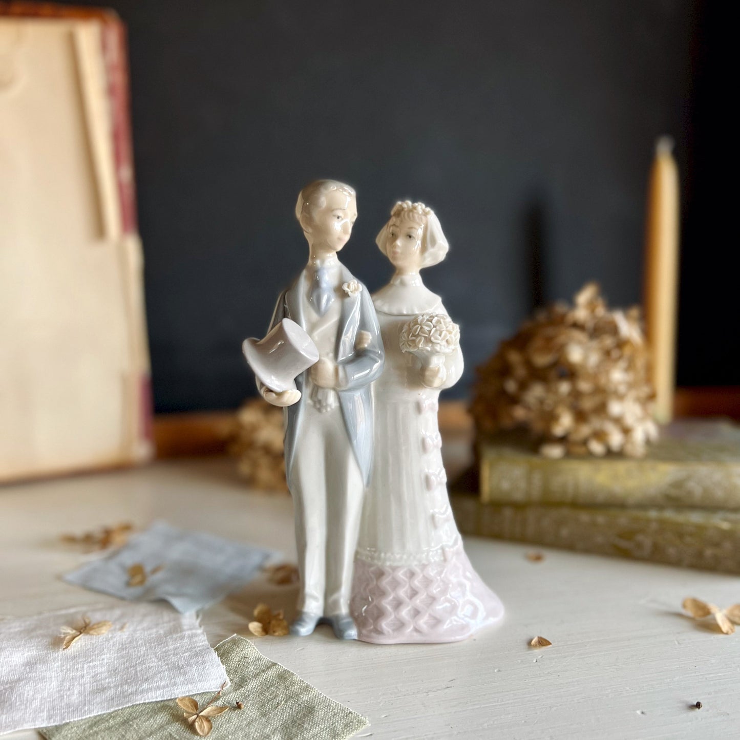 Vintage Lladro Wedding Bride and Groom Figurine (c.1977)