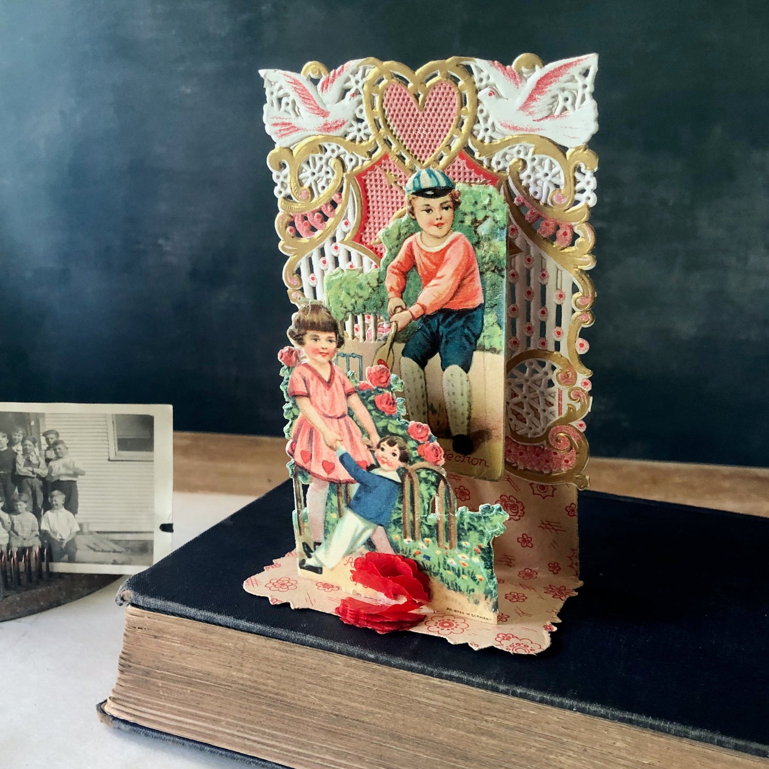 Antique 3-D Children's Valentine Card (c.1930s)