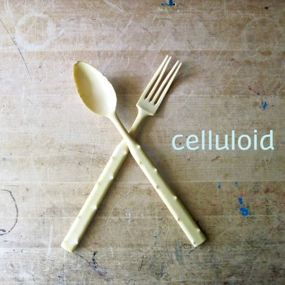 Retro Celluloid Salad Serving Set (c.1930s)