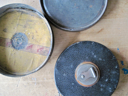 Lufkin Retractable Tape Measure with Storage Can (c.1930s)