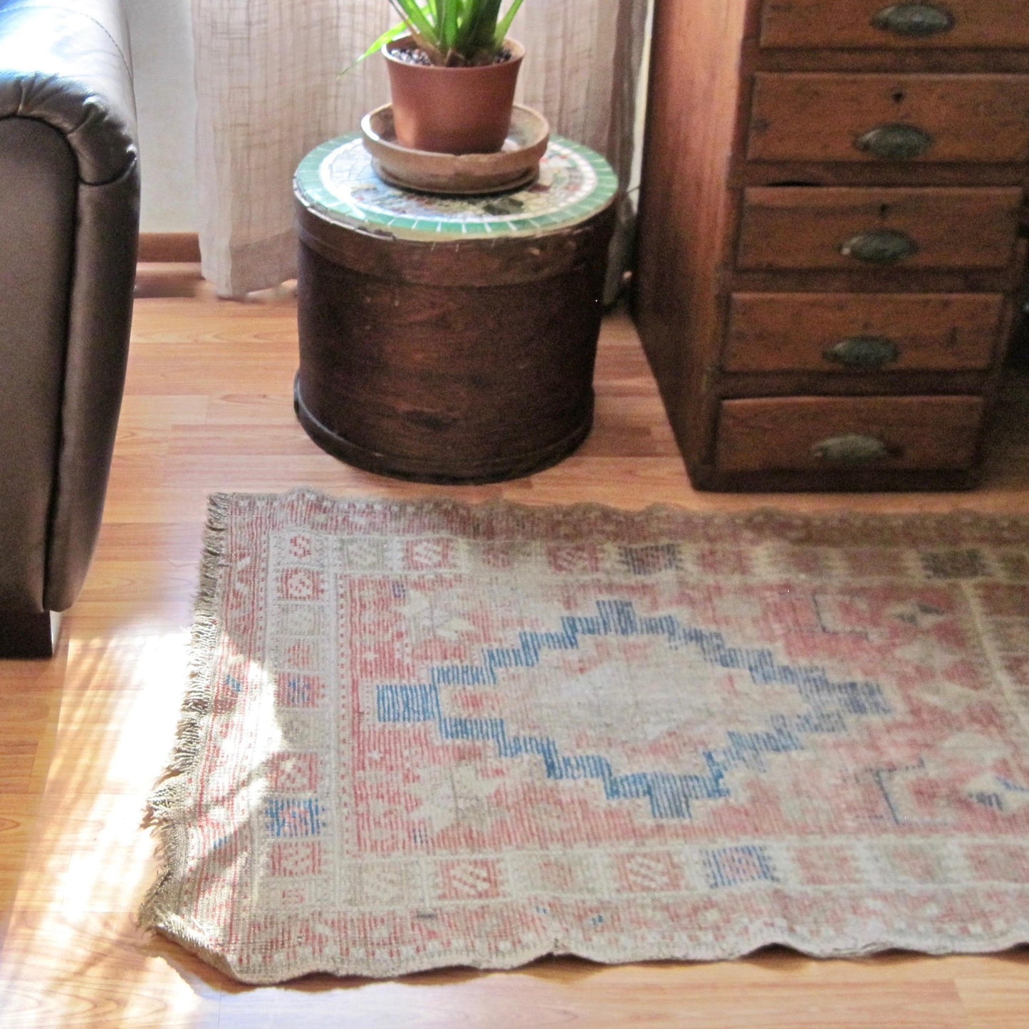 Antique Wool Tribal Rug (c.1800s)