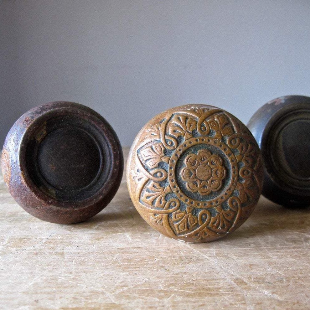 Brass and Cast Bronze Door Knobs (c.1870s)