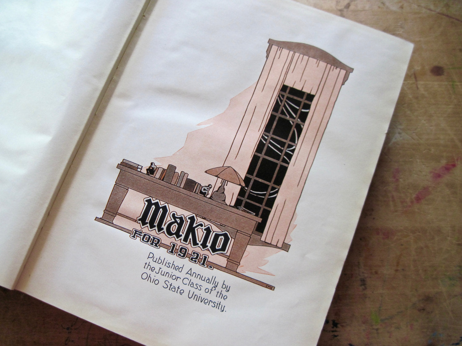 Antique Ohio State University Makio Yearbook (c.1921)