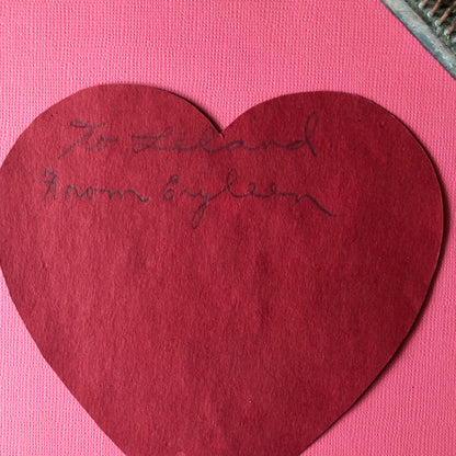 Handmade Signed Antique Valentine Card (1920s)