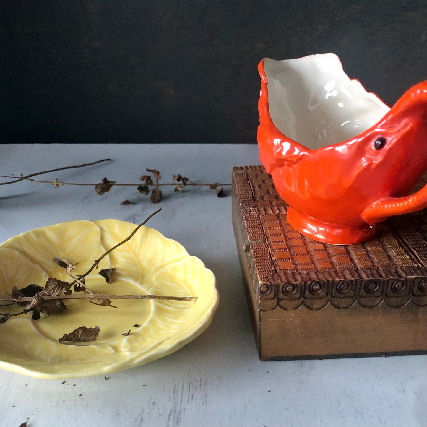 Maruhon Ware Crawfish Creamer Set (c.1940s)