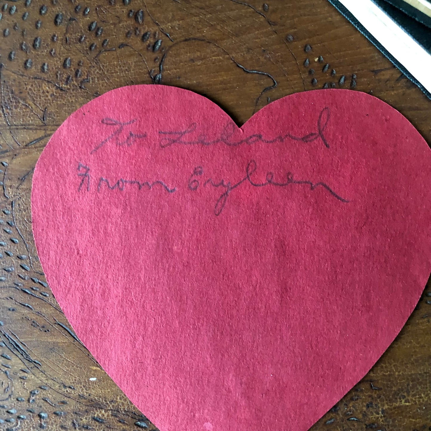 Handmade Signed Antique Valentine Card (1920s)